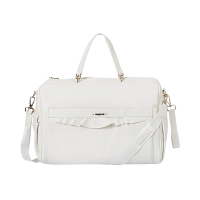 Pañalera con Volantes Crema