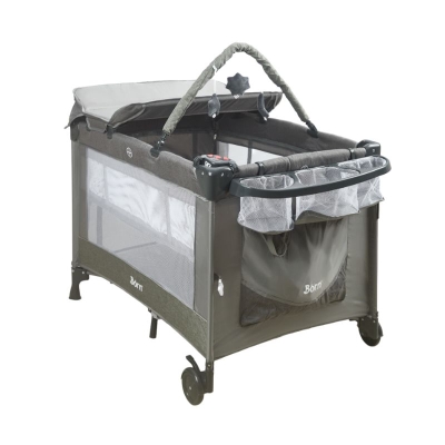 Corral Cuna Apego Born Gris