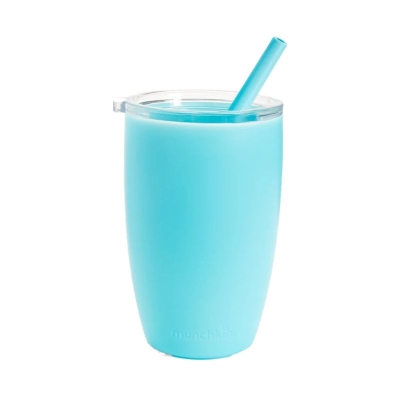 Vaso con Sorbete Simple Clean Azul 10 Oz