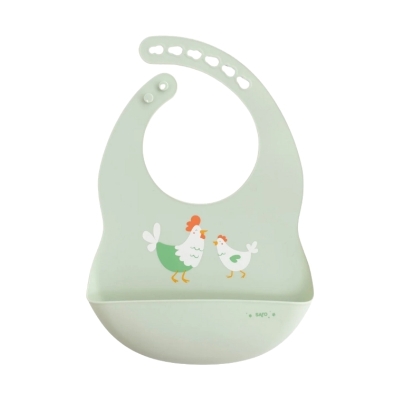 Babero Funny Farm Silicón