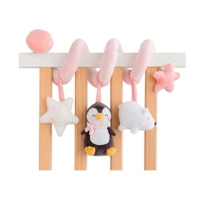 Espiral con Sonajero Polaris Rosado