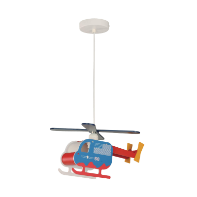 Lámpara Colgante Helicóptero Multicolor