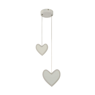 Lámpara Colgante Led Corazón Azul