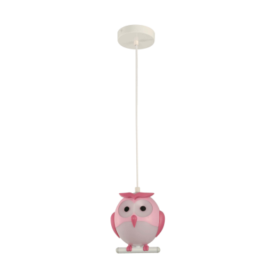 Lámpara Colgante Búho Rosado