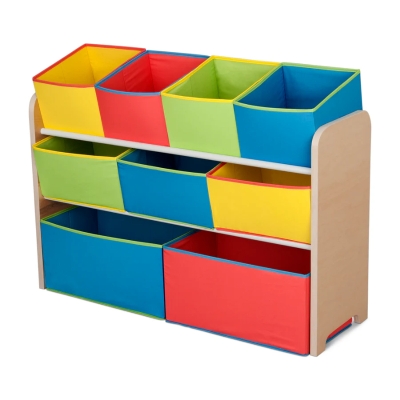 Organizador de Juguetes con Cajas de Almacenamiento Natural