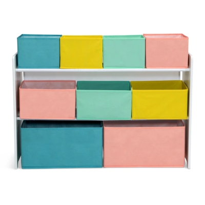Organizador de Juguetes con Cajas de Almacenamiento Pastel