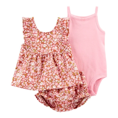 Conjunto Floral de 3 Piezas Carter's