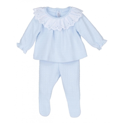 Pijama Azul Claro Calamaro Baby  2 Piezas