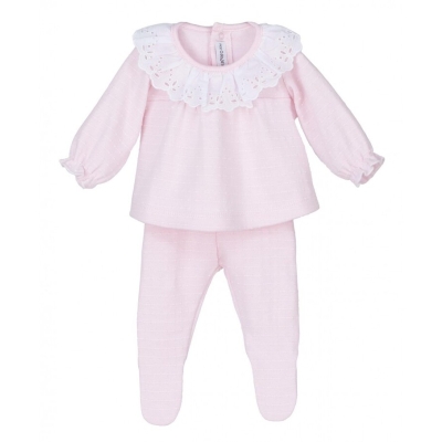 Pijama Rosa Claro Calamaro Baby 2 Piezas