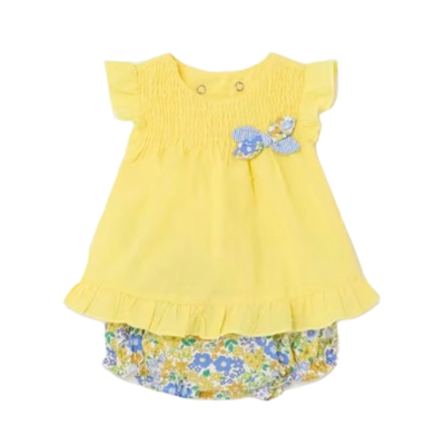 Conjunto Floral Amarillo