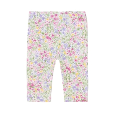 Leggins Floral Rosa Bebé