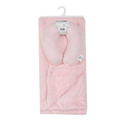 Frazada Con Cuello Baby Pink