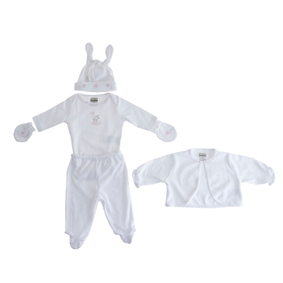Set de Regalo Conjunto Blanco conejito 5 Piezas Miori