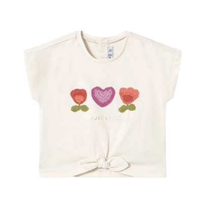 Camiseta para Niña Crema Mayoral