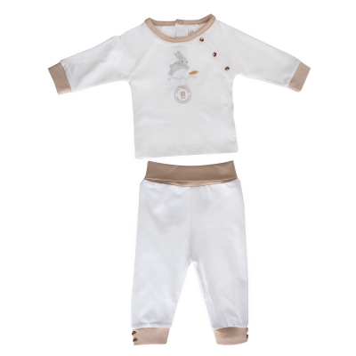 Conjunto para Niño Blanco y Marron B4baby