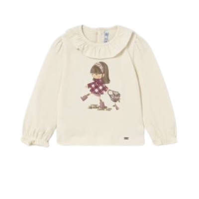 Abrigo para Niña Mayoral Crema
