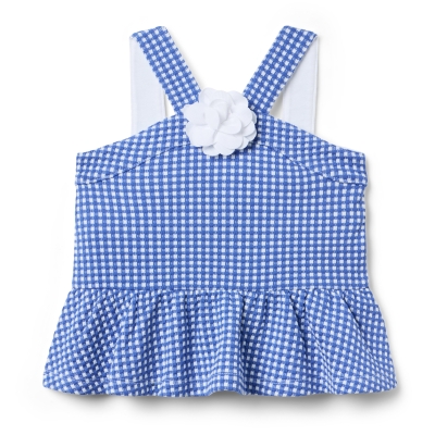 Camiseta de Cuadros Sin Mangas para Niña Janie and Jack