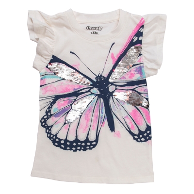 Camiseta de Mariposa sin Mangas