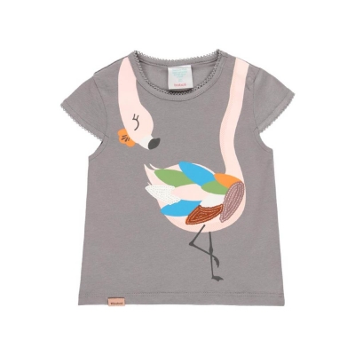 Boboli Camiseta Flamingo Gris