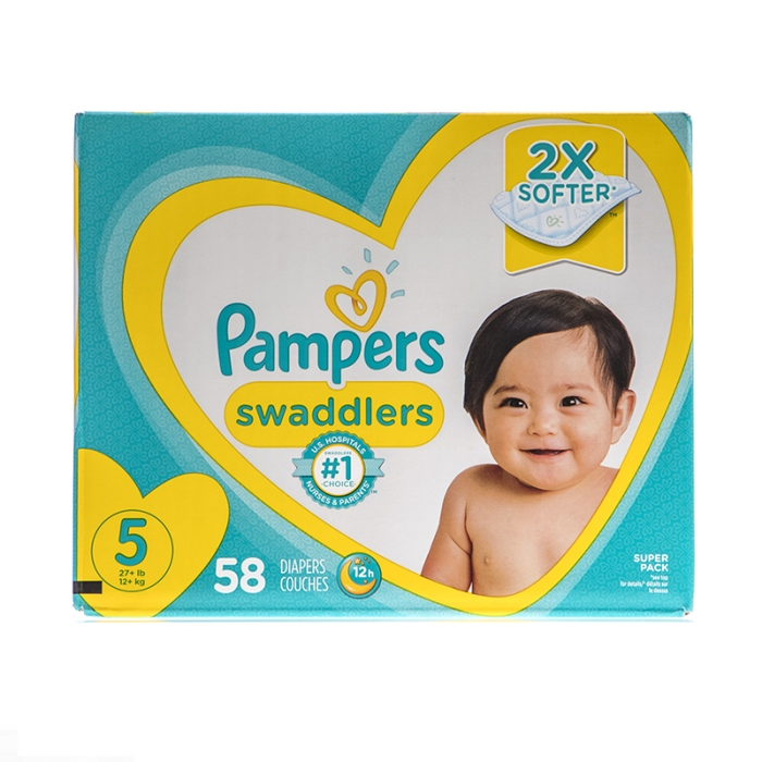 Pampers Swaddlers Talla 5, 58 Pañales - Superunico - El