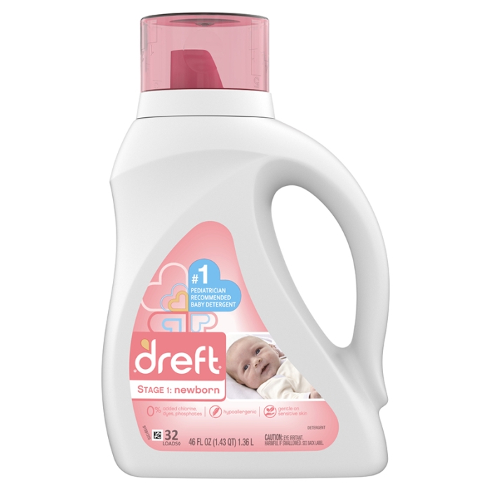Detergente Para Ropa De Recien Nacido Dreft 46 Onz