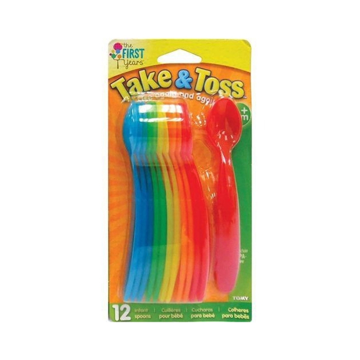 First Years Take & Toss - Cucharas para bebés, 12 unidades