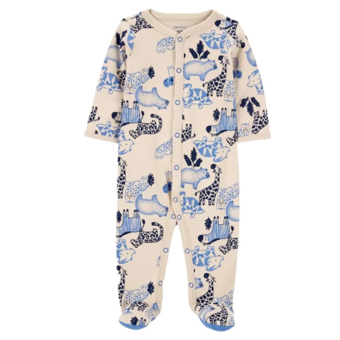 Carter's Lima Pijama con diseño de animales para bebé niño de 6 meses